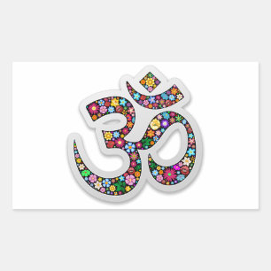 Om Ohm Aum Namaste Yoga Symbol Sticker