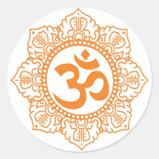 Om - Ohm - Aum Symbol Classic Round Sticker