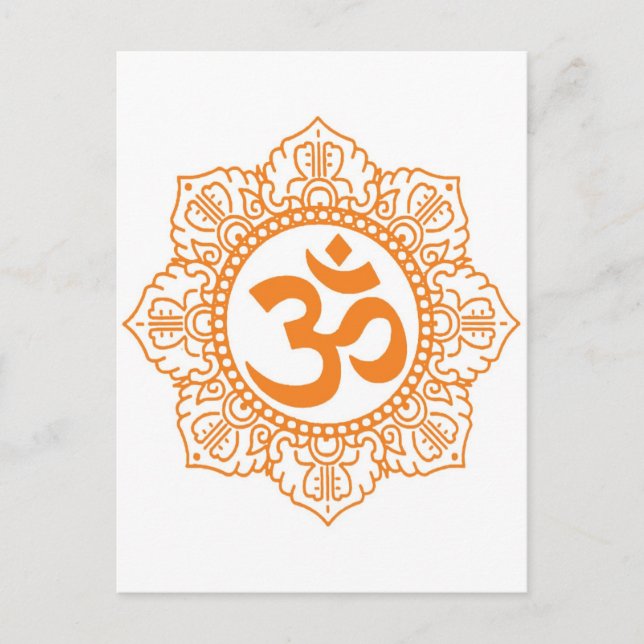 Om - Ohm - Aum Symbol Postcard (Front)