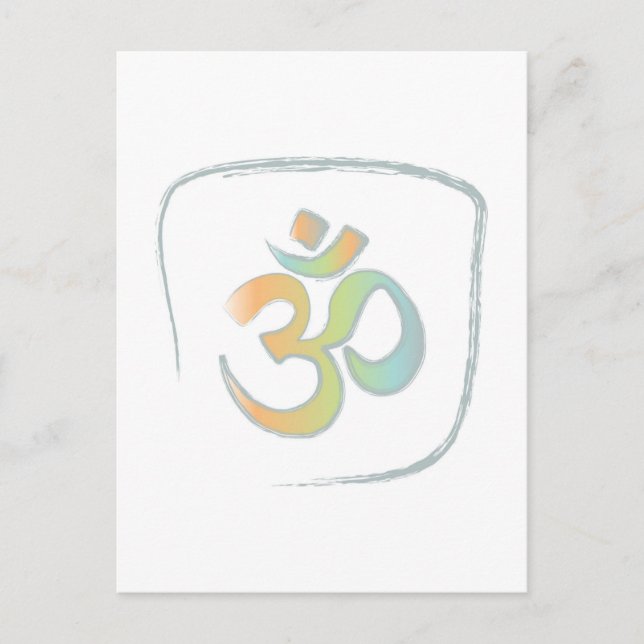 Om or Aum Postcard (Front)
