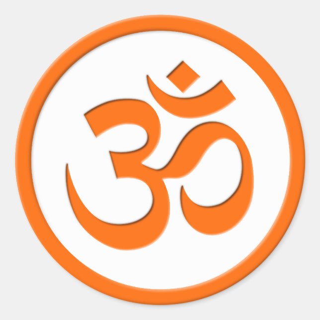 Om or Aum Sticker (Front)