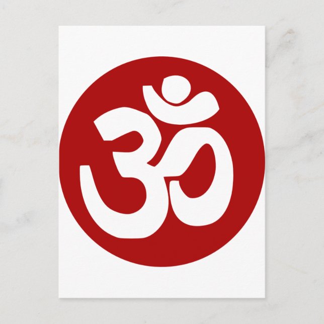 Om Postcard (Front)