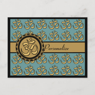 Om Postcard Personalize-Pick your background colou
