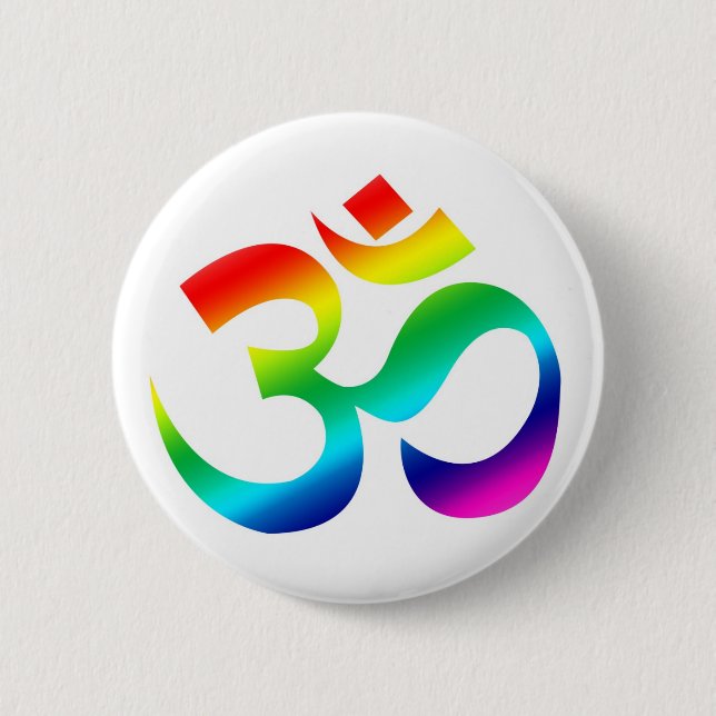 OM Rainbow - button (Front)