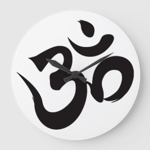 OM - Sankrit Large Clock