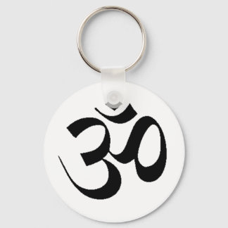 OM - SANSCRIT FOR PEACE KEYCHAIN