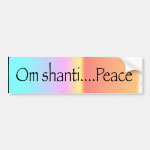 Om Shanti Bumper Sticker