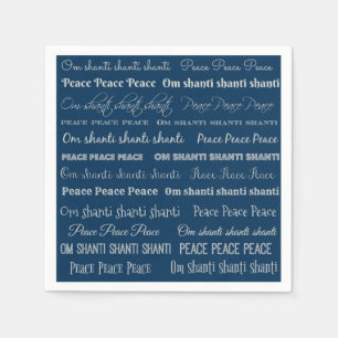 Om Shanti, Peace Napkin