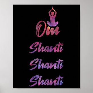 Om Shanti - Yoga  Poster