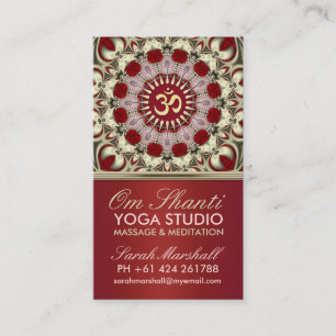 Om Shanti Yoga Studio Carte de visite