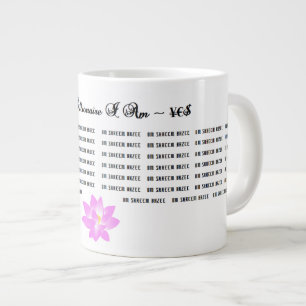 OM SHREEM BRZEE 54X ON MUG WITH LOTUS