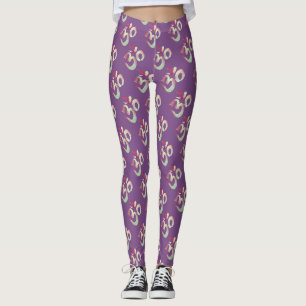 Om Sign, Meditation Custom Leggings