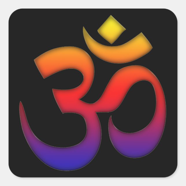 om square sticker (Front)