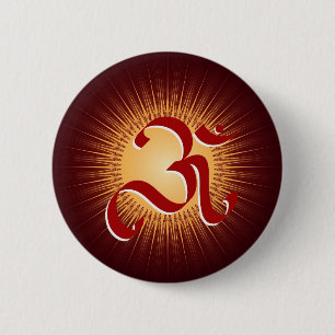 OM symbol 2 Inch Round Button