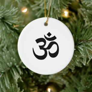 Om Symbol Ceramic Ornament