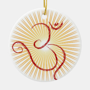 OM symbol Ceramic Ornament