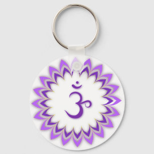 Om Symbol / Crown Chakra Keychain