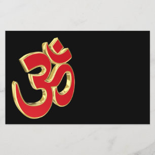 Om symbol flyer