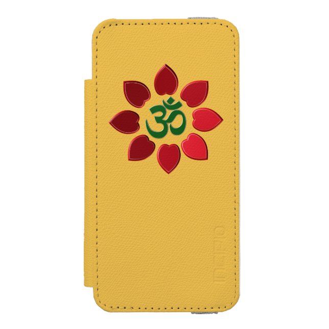 Om symbol incipio iPhone wallet case (Folio Front)
