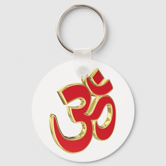 Om symbol keychain (Front)