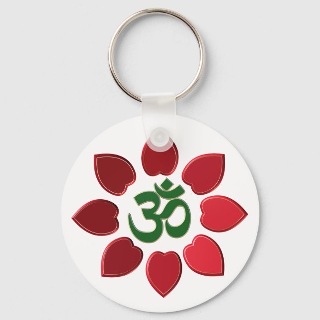 Om symbol keychain (Front)