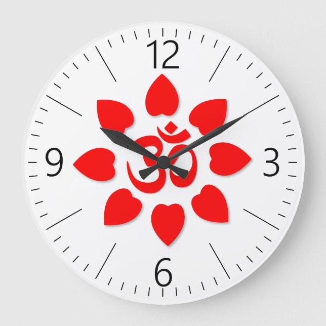 Om symbol large clock (Front)