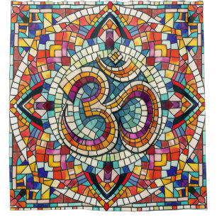 OM Symbol Lotus Mandala Mosaic