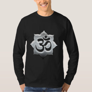 OM Symbol Lotus Spirituality Yoga Crest T-Shirt