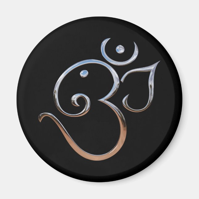 Om Symbol Magnet (Front)