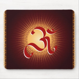 OM symbol Mouse Pad