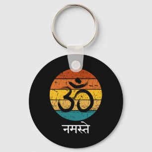 Om Symbol Namaste Ohm Hindu Zen Tantra Yoga Spirit Keychain