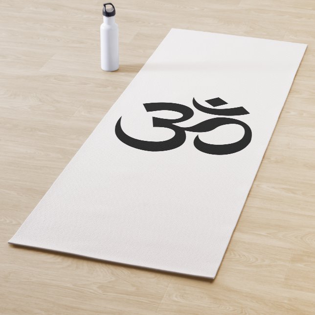 Om Symbol Ohm Yoga Spiritual Buddhism Yoga Mat (In Situ)