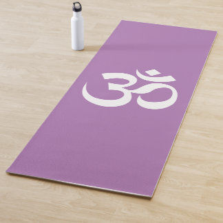 Om Symbol Ohm Yoga Spiritual Lavender Yoga Mat