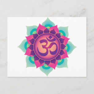 Om Symbol Postcard