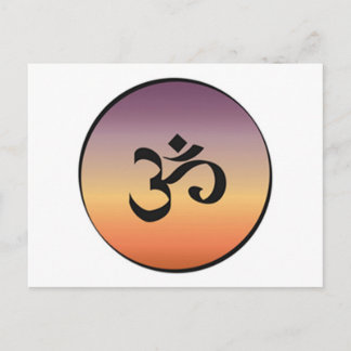 Om Symbol Postcard
