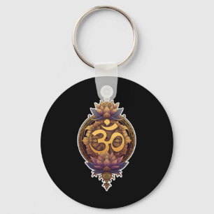 Om Symbol Spiritual Meditate Yoga Mantra Divine Keychain