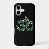 Om Symbol with "Emerald" Stones