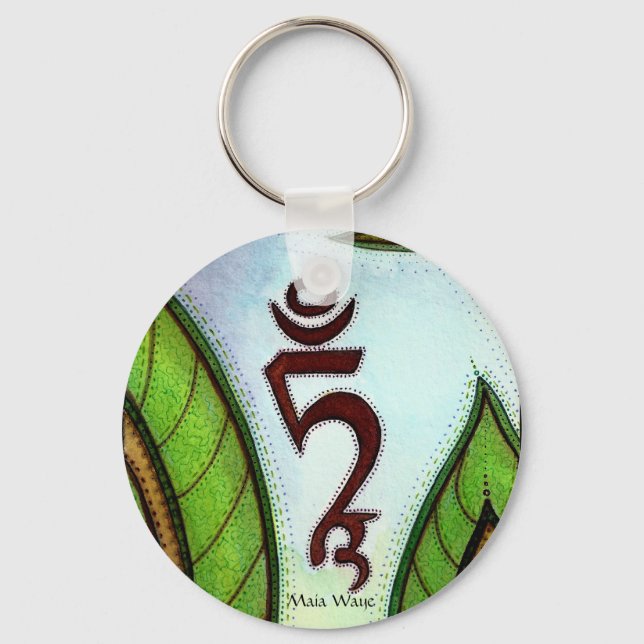 OM TARE TUTTARE TURE SVAHA KEYCHAIN (Front)