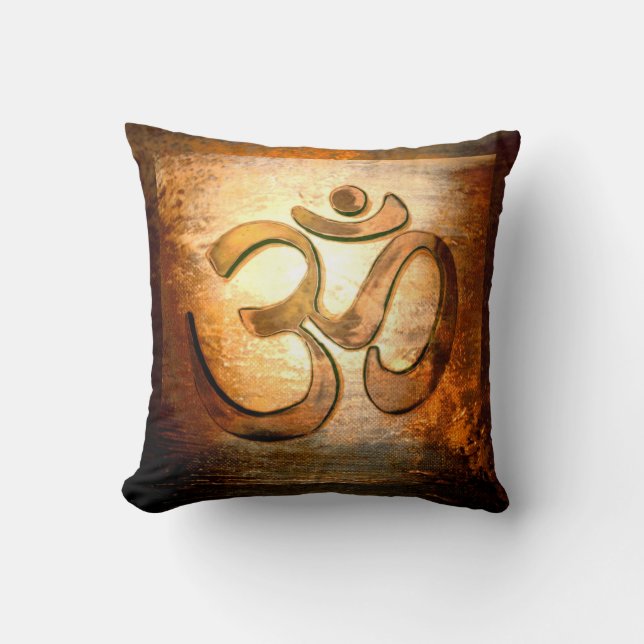 Om Throw Pillow (Front)