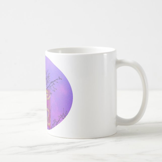 Om Universal Healing Sign - Silk Screen  V5 Coffee Mug (Right)