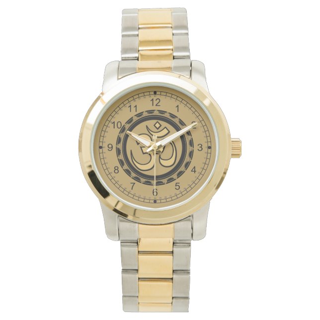 Om Watch Gold Design (Front)