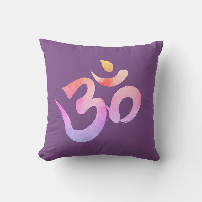 Om, Waterololor Om Cushion (Front)