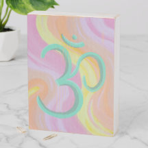 Om Wood Sign