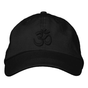 OM Yoga Chakra Black Black or customize Embroidery Embroidered Hat