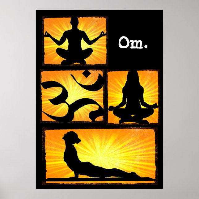 Om Yoga Meditation Poster (Front)