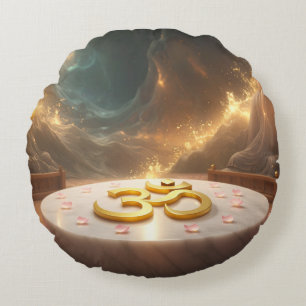 OM - ZEN BUDDHISM ROUND PILLOW