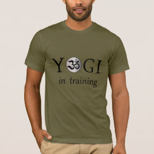 Om zen yogi yoga workout khaki army green shirt