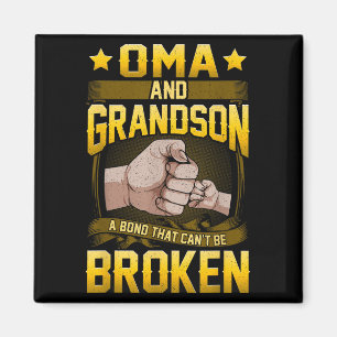 Oma And Grandson A Bond That Can't Be Broken Shirt Magnet