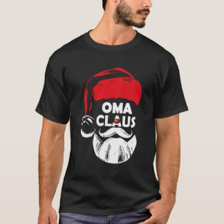 Oma Claus Pajama Family Matching Xmas For Christma T-Shirt