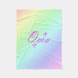 oma, grandma fleece blanket
